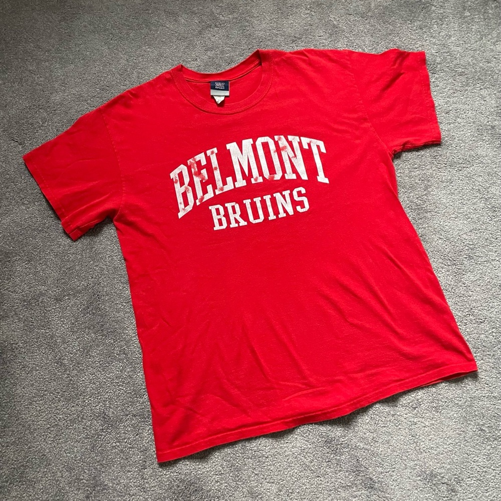 Vintage College Tee, Vintage Belmont University T Shirt, Mens Large, MV Sport